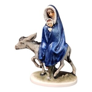 VINTAGE Goebel "Flight into Egypt" Mary Baby Jesus Donkey Figurine ROB 405/A